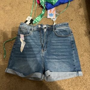Denim shorts